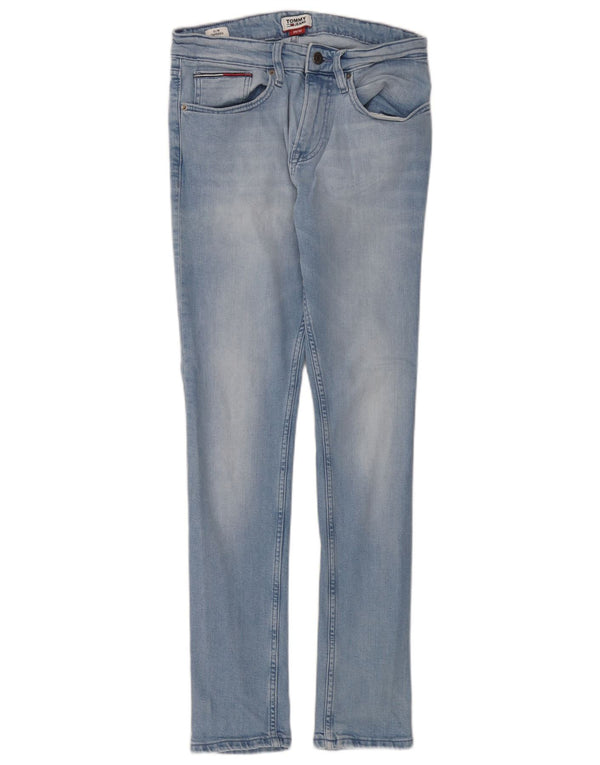 Tommy Hilfiger Womens Slim Tapered Jeans W29 L32 Blue Cotton