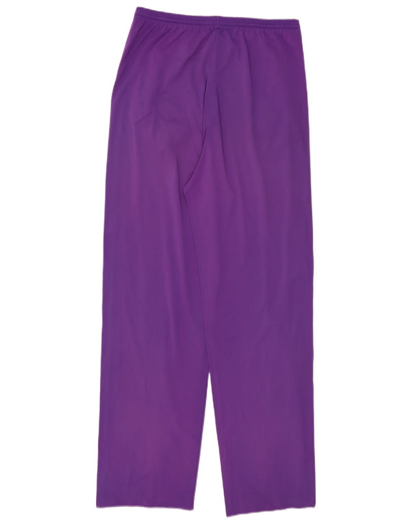Vintage Mens Graphic Tracksuit Trousers Medium Purple Colourblock