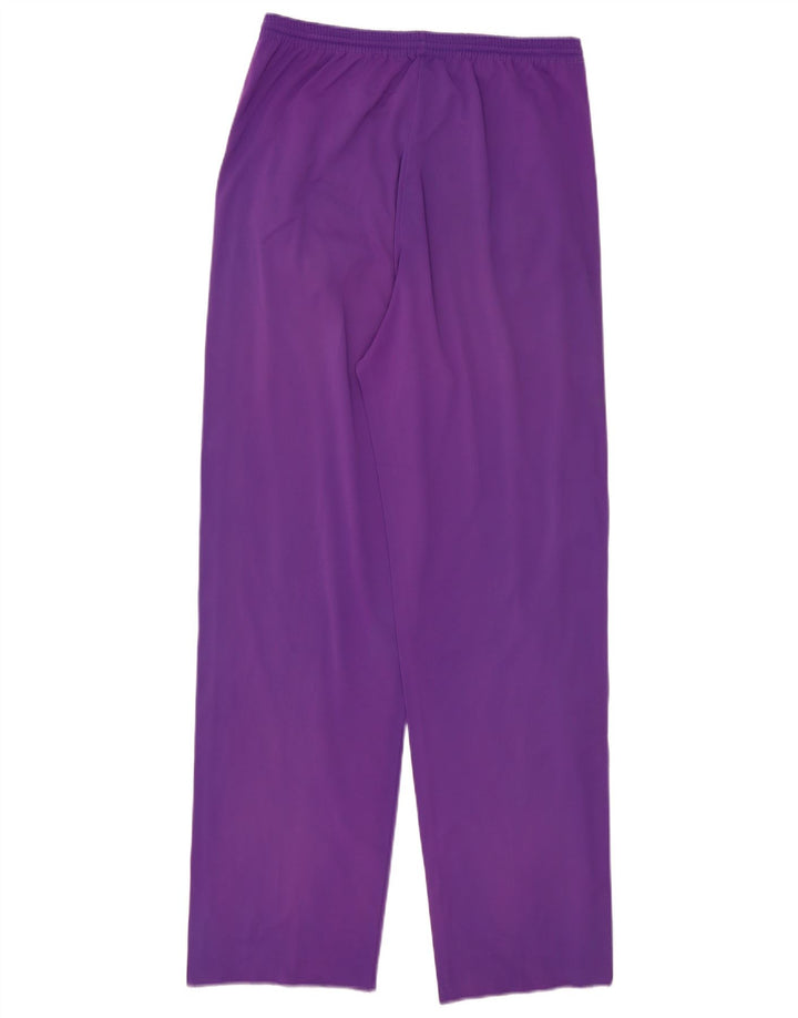 Vintage Mens Graphic Tracksuit Trousers Medium Purple Colourblock