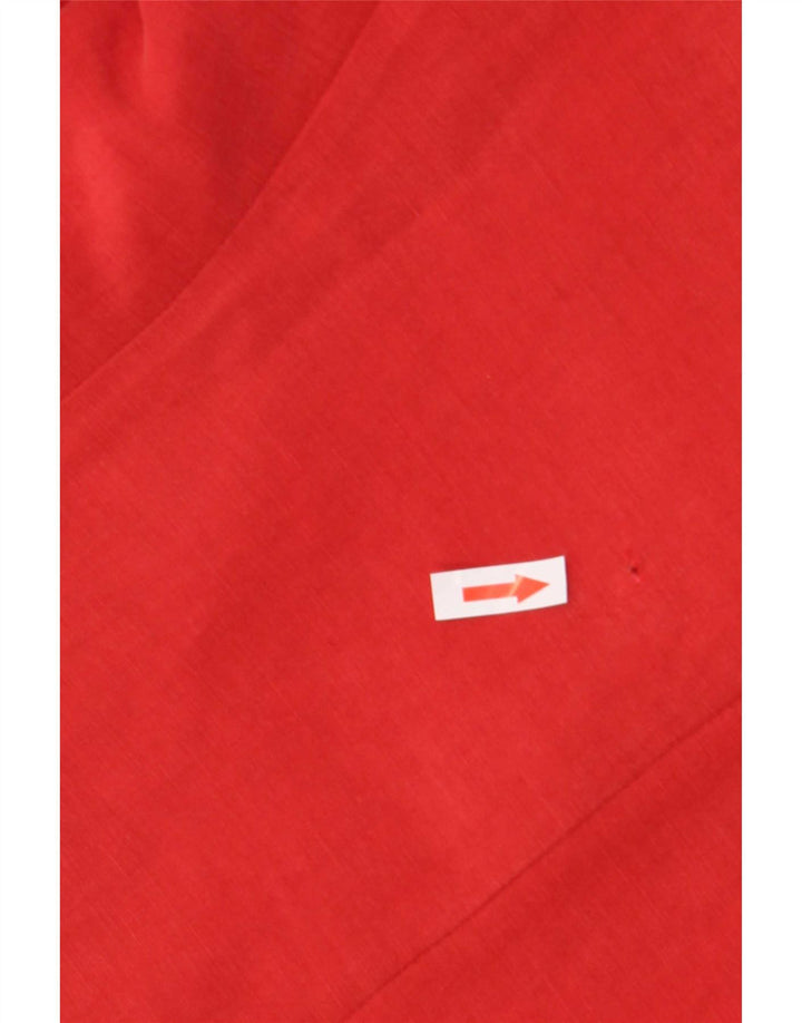 Armani Collezioni Womens Blazer Jacket IT 42 Medium Red Linen
