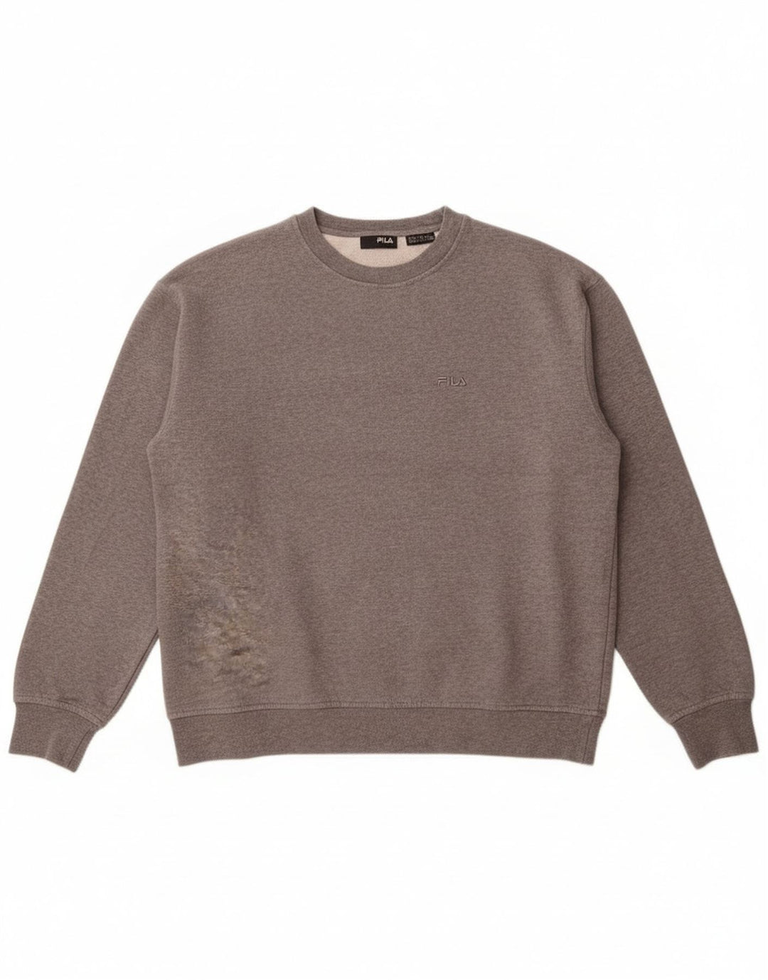 Fila Mens Sweatshirt Jumper Medium Grey Cotton