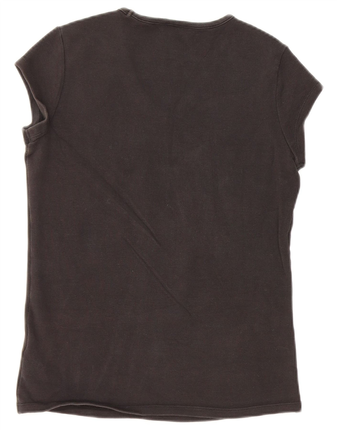 NIKE Womens T-Shirt Top UK 14/16 Large Black Cotton