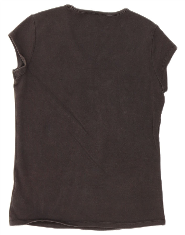 NIKE Womens T-Shirt Top UK 14/16 Large Black Cotton