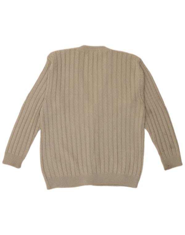 Explorer Mens Cardigan Sweater IT 52 Large Beige Wool