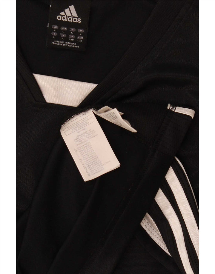 Adidas Mens Climacool Vest Top Large Black Colourblock Polyester