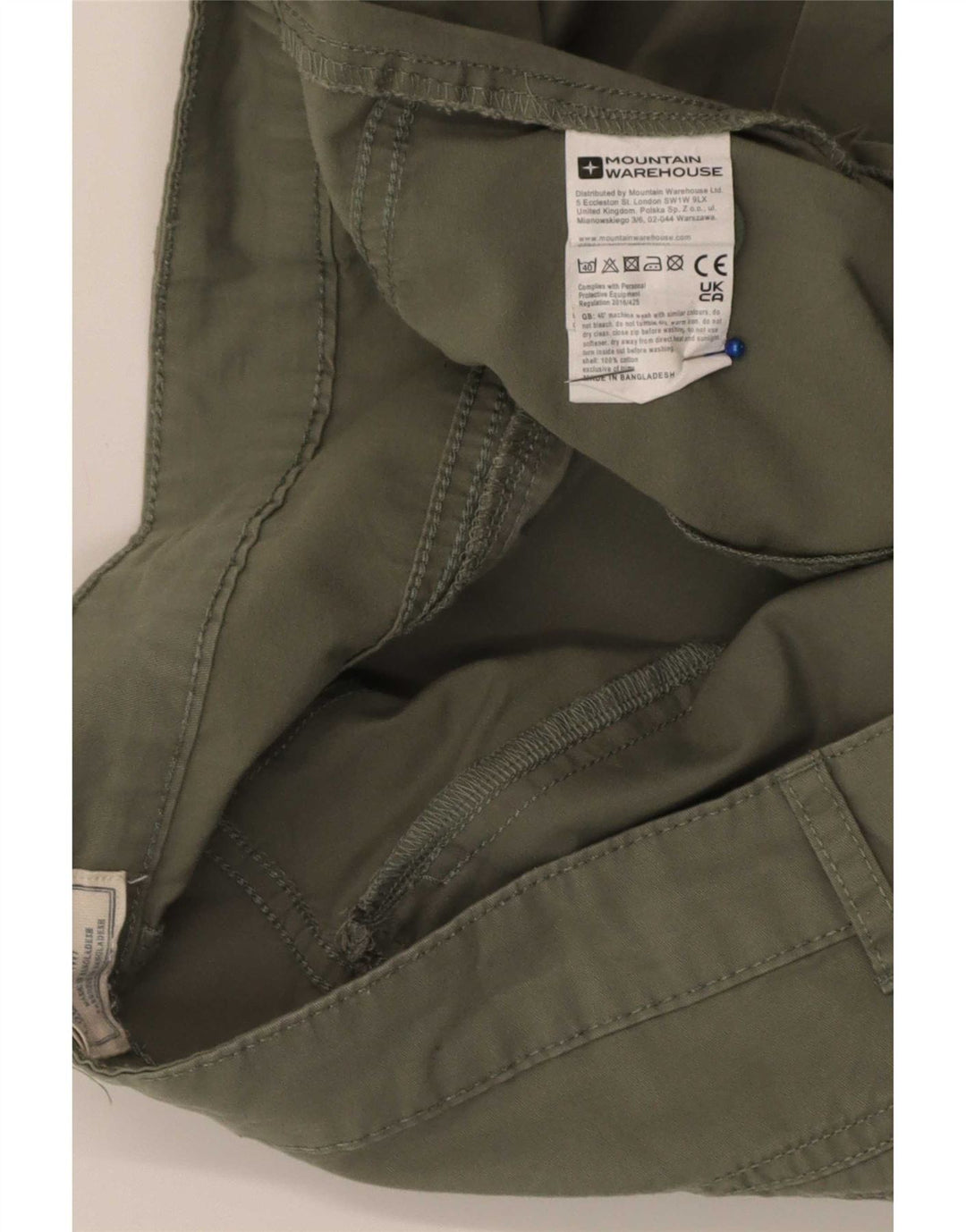 Mountain Warehouse Womens Cargo Shorts W38 XL Khaki Cotton