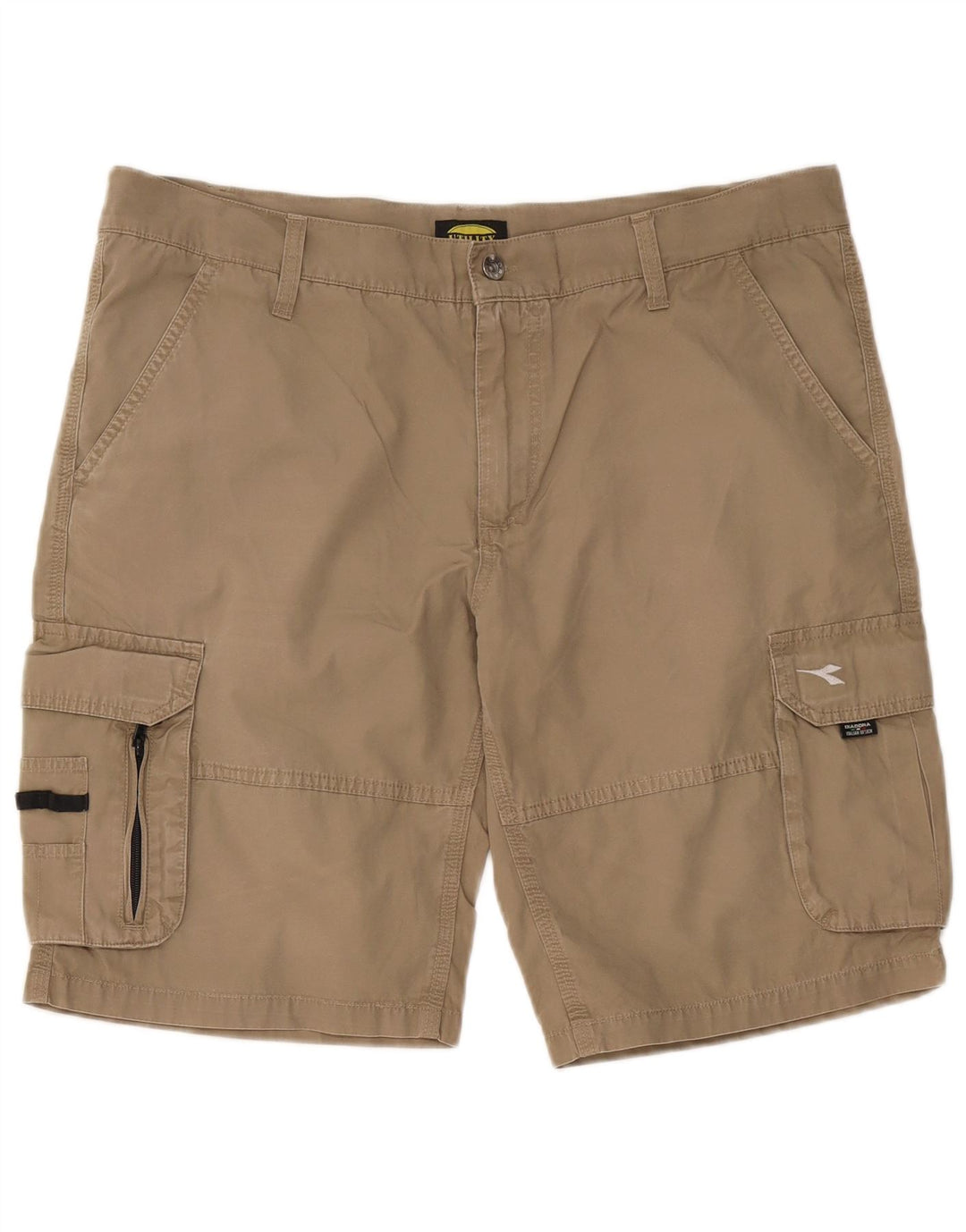 Diadora Mens Cargo Shorts XL W38 Beige Cotton