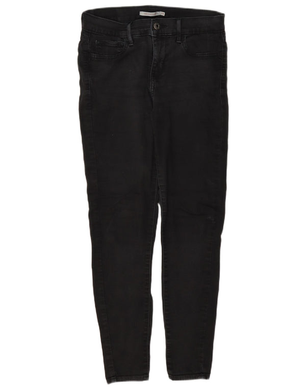 Levi's Womens 710 Super Skinny Jeans W28 L28 Black Cotton