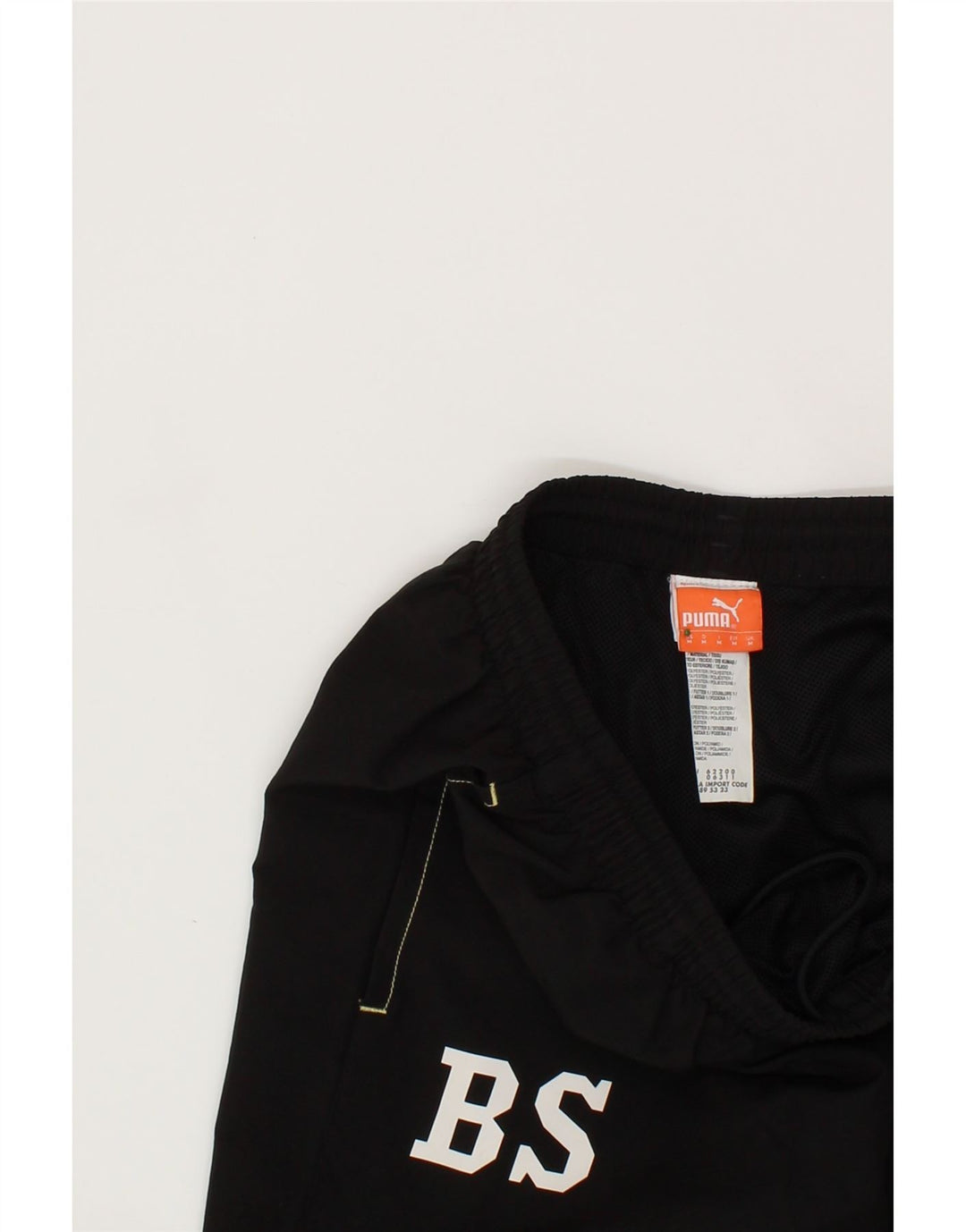 PUMA Mens Graphic Tracksuit Trousers Medium  Black Polyester Vintage Puma and Second-Hand Puma from Messina Hembry 