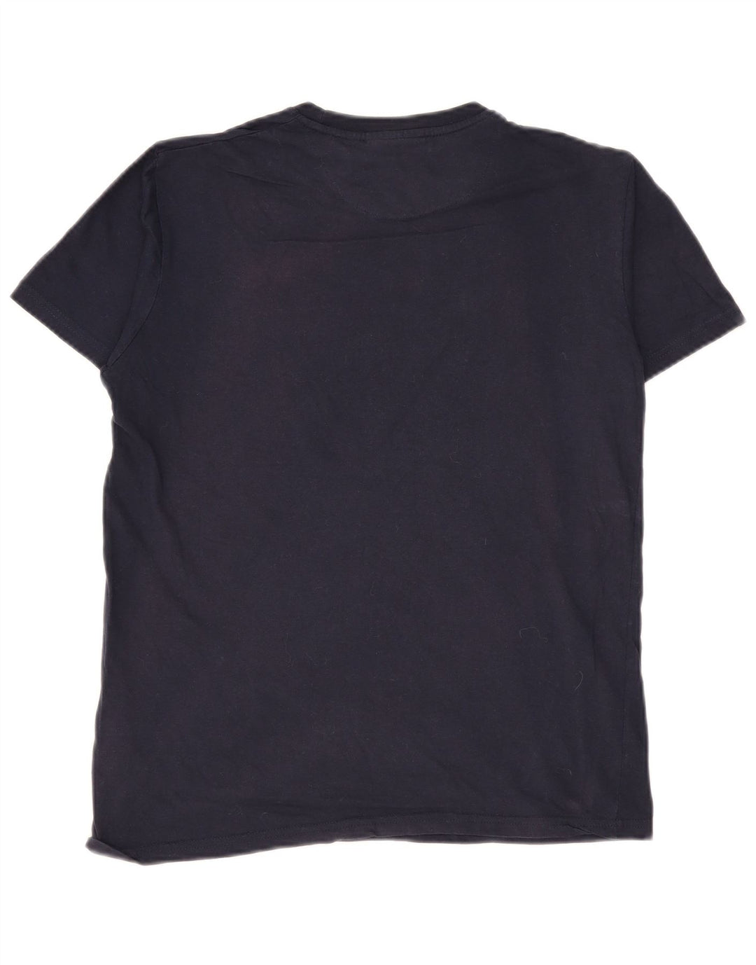 Pierre Cardin Mens T-Shirt Top Medium Navy Blue Cotton