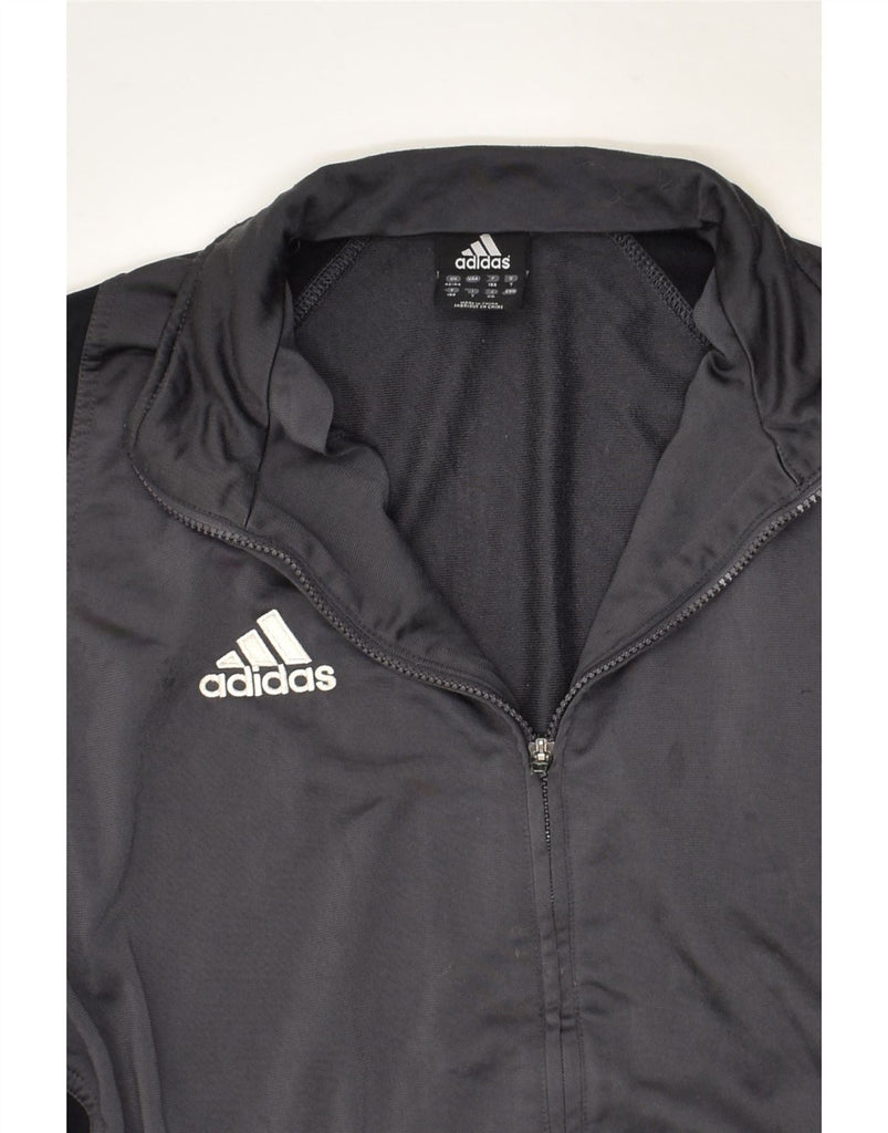 ADIDAS Mens Graphic Tracksuit Top Jacket UK 42/44 Large Grey Colourblock | Vintage Adidas | Thrift | Second-Hand Adidas | Used Clothing | Messina Hembry 
