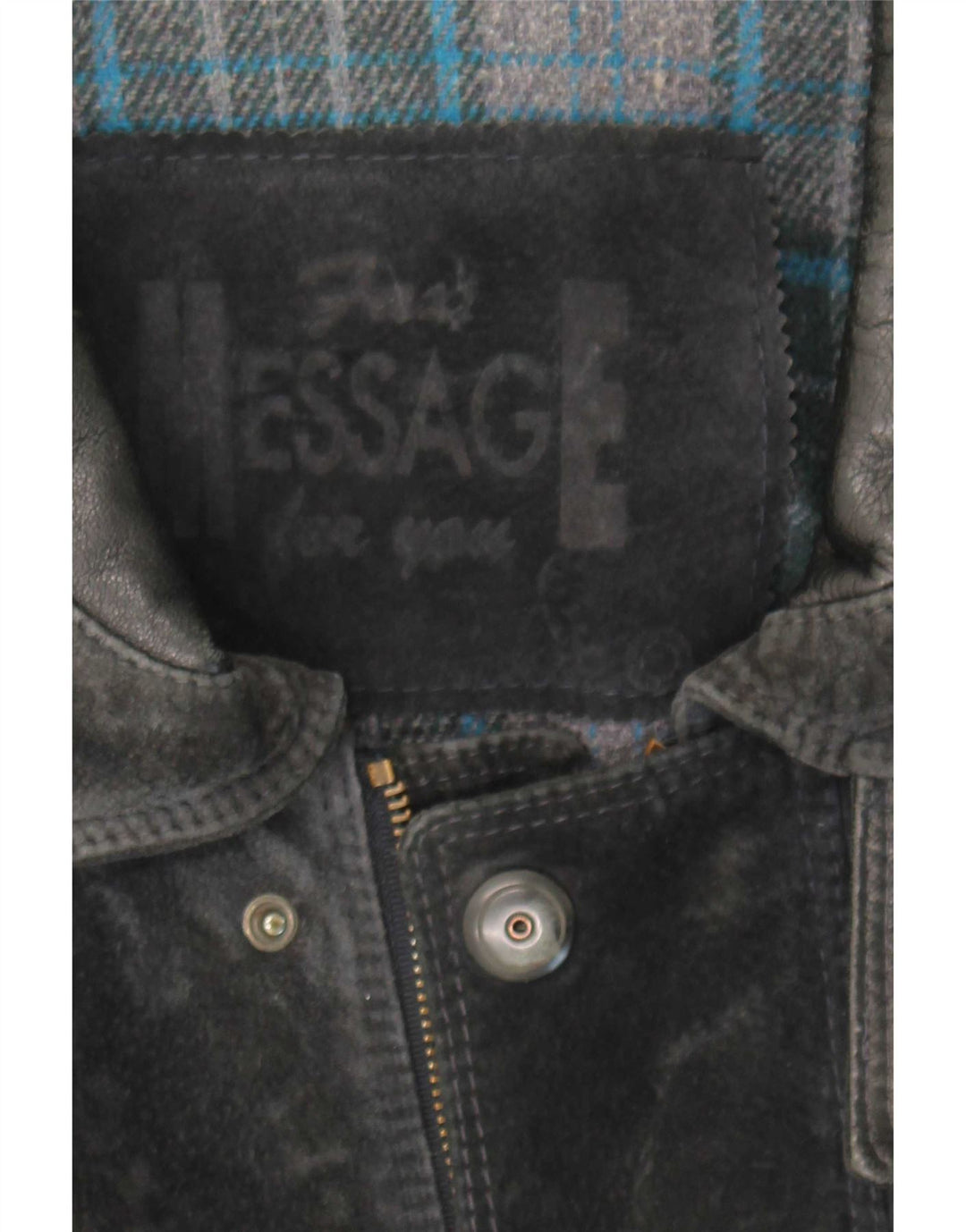 Vintage Mens Suede Jacket UK 42 XL Black