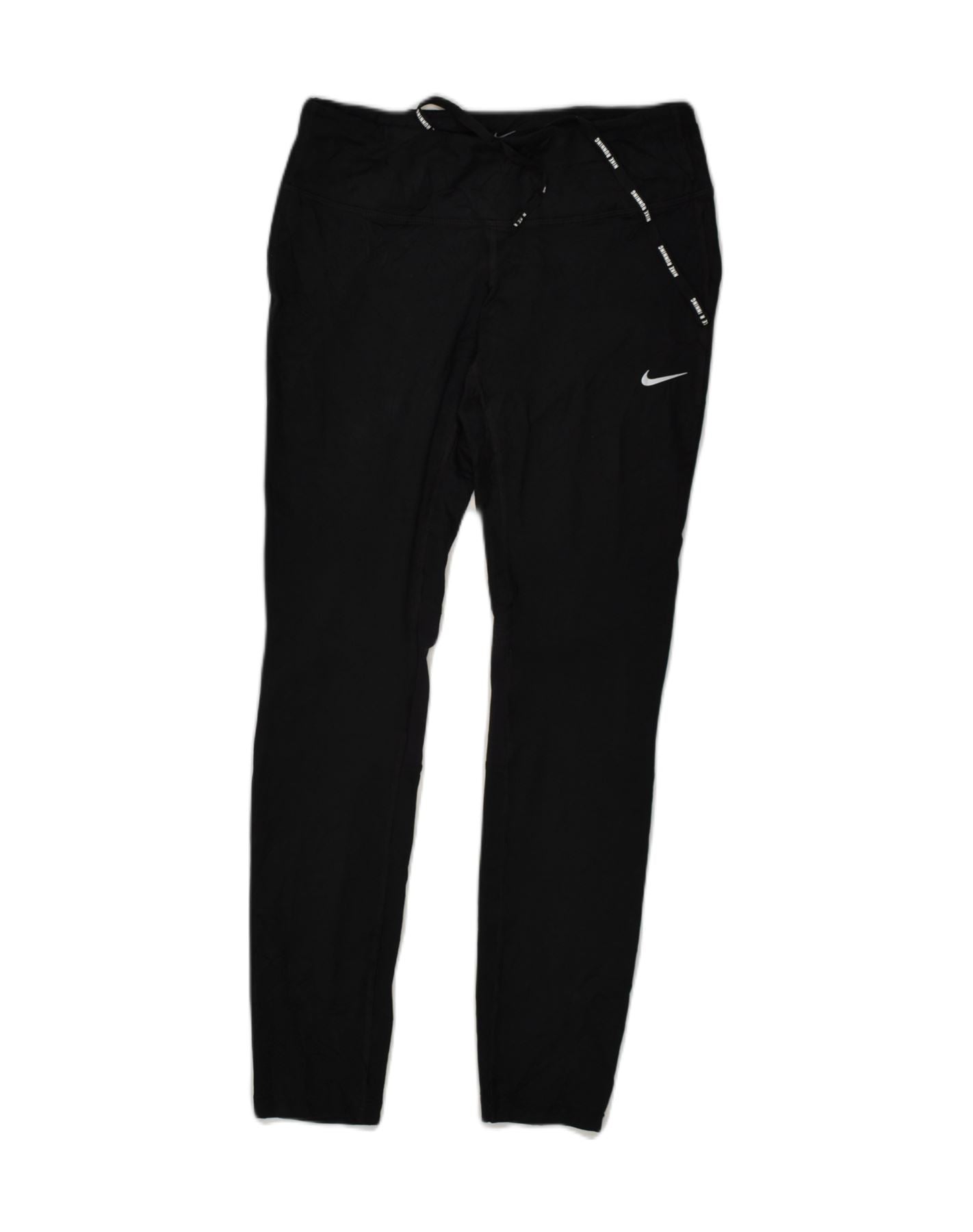 NIKE Womens Leggings UK 10 Small Black Polyester, Vintage & Second-Hand  Clothing Online