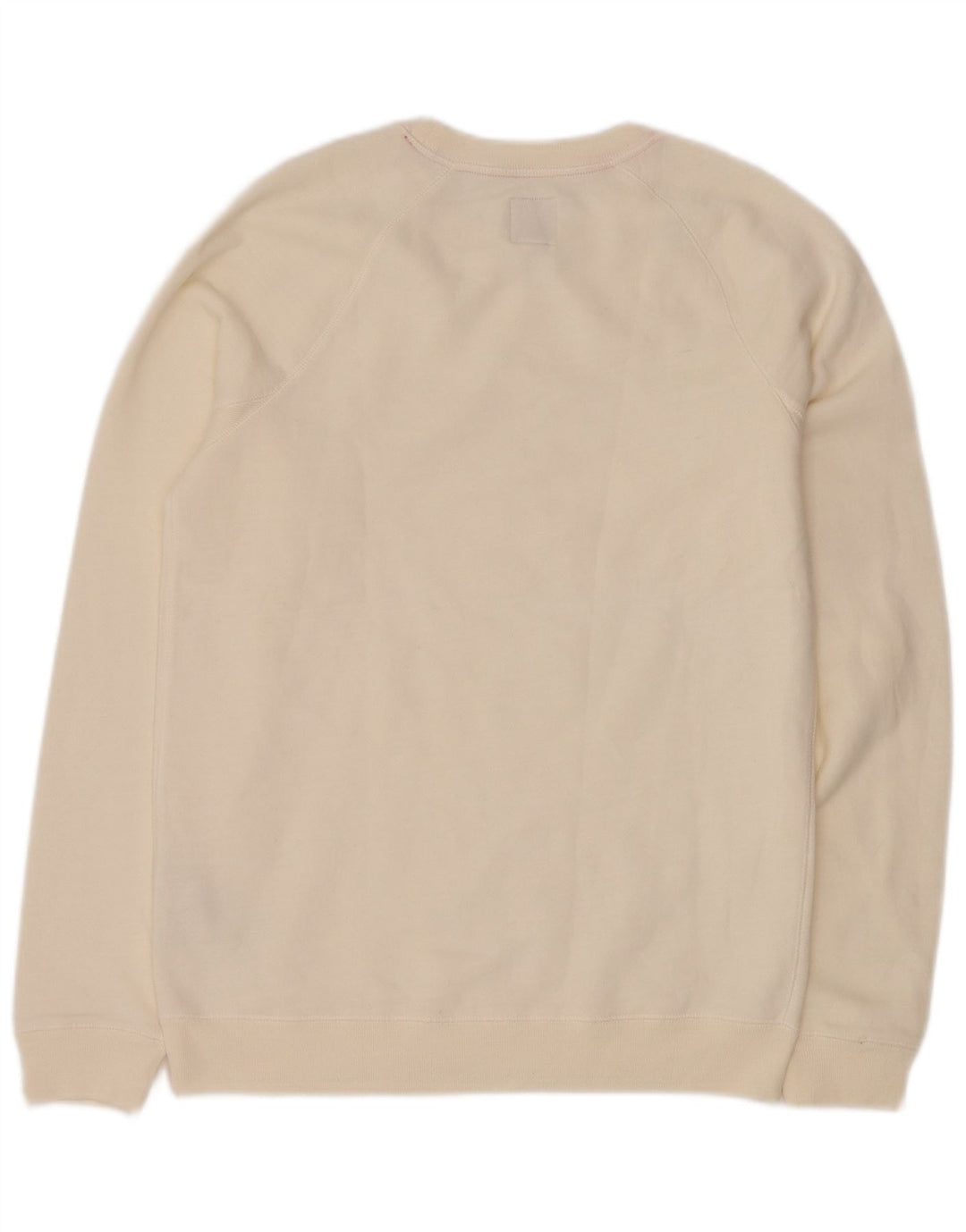 Jack Wills Mens Graphic Sweatshirt Jumper Medium Off White Cotton