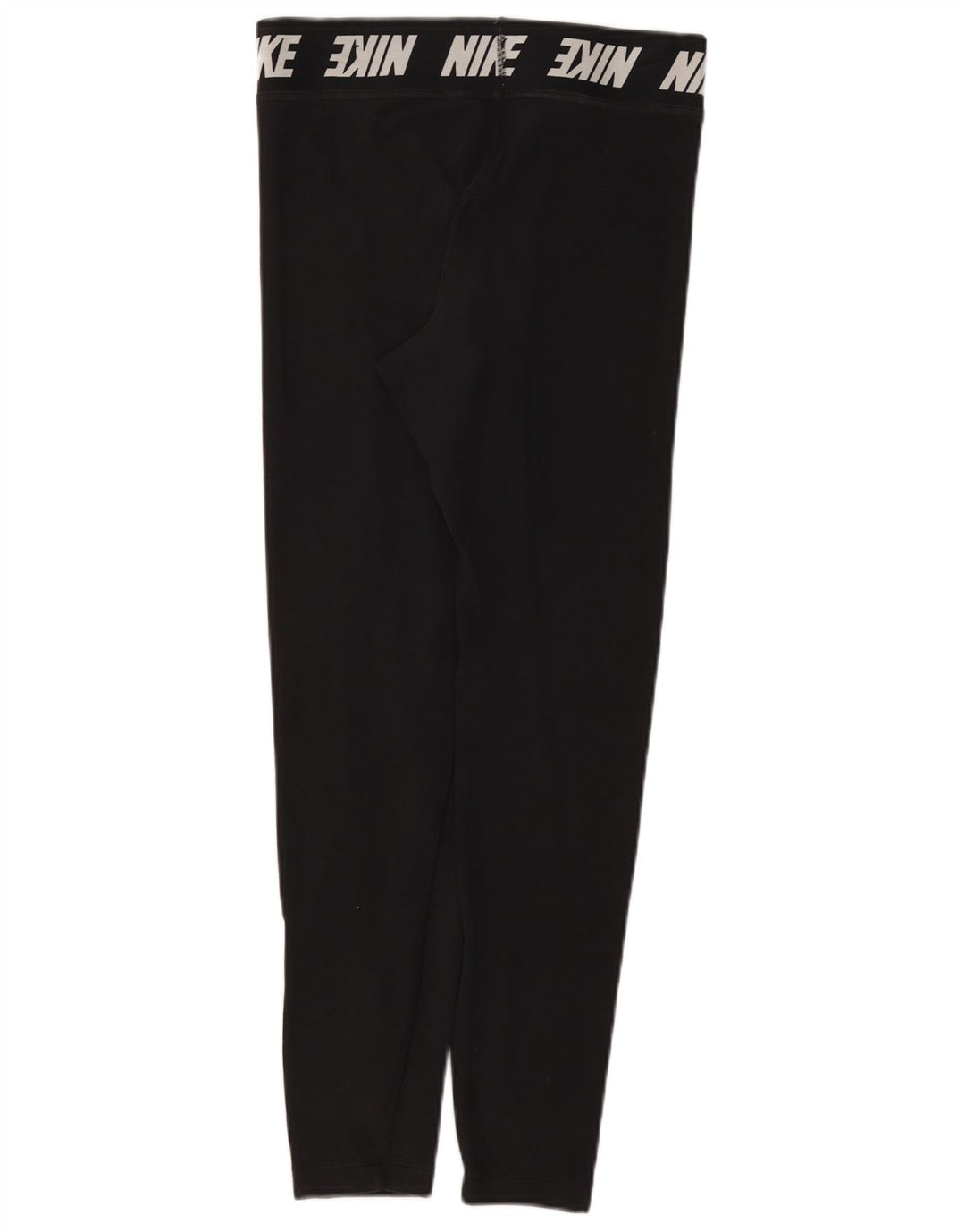 Nike Womens Graphic Leggings UK 12 Medium Black Cotton