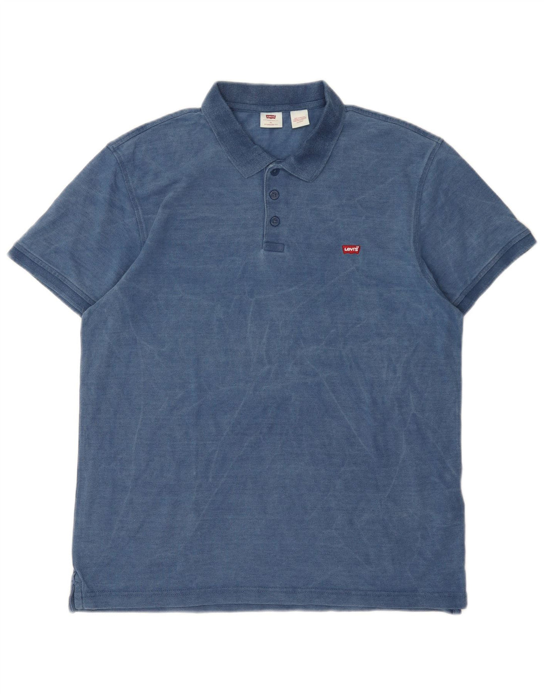 Levi's Mens Standard Fit Polo Shirt XL Blue Cotton