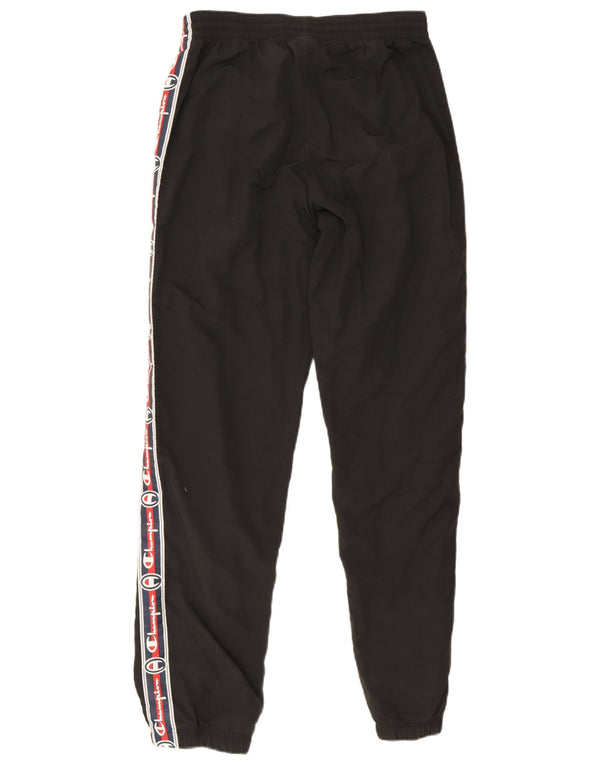 Champion Mens Graphic Tracksuit Trousers Joggers Medium Black Polyamide
