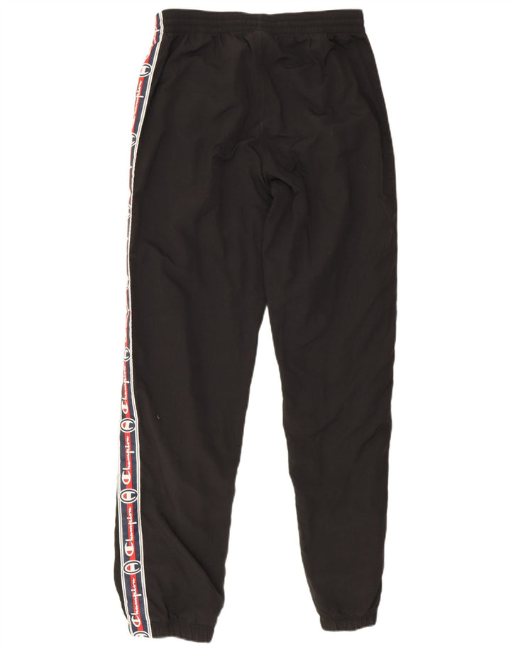 Champion Mens Graphic Tracksuit Trousers Joggers Medium Black Polyamide