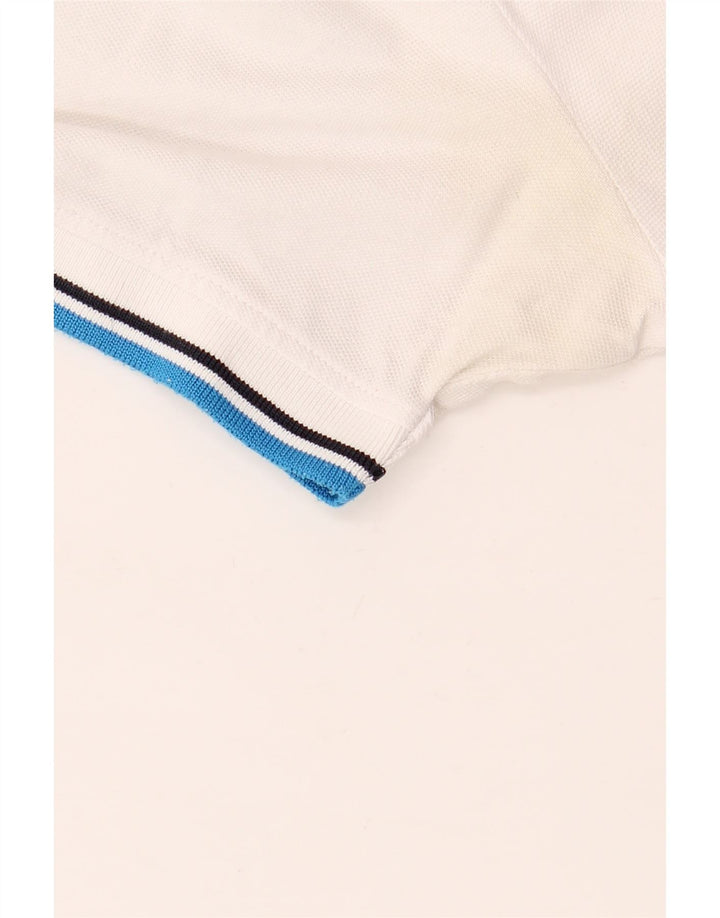 Diadora Mens Polo Shirt Large White Cotton