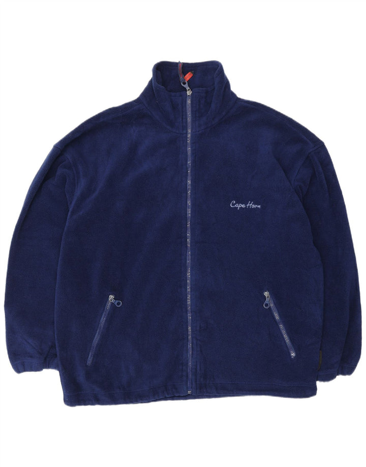 Cape Horn Mens Fleece Jacket UK 44 2XL Navy Blue
