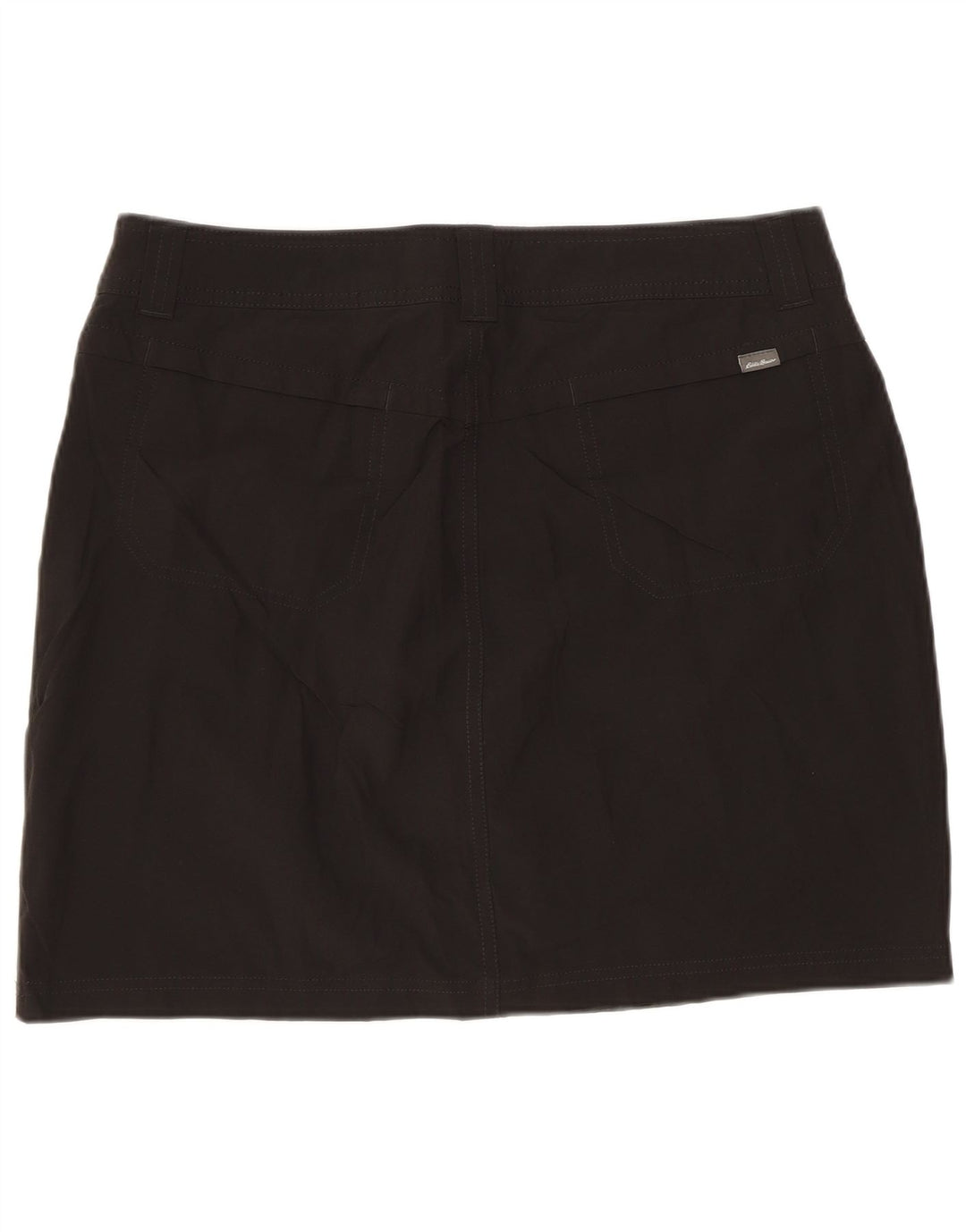EDDIE BAUER Womens Mini Skirt US 6 Medium W32  Black Polyester