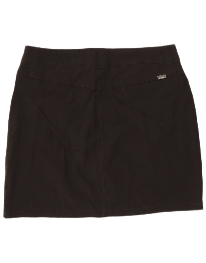 EDDIE BAUER Womens Mini Skirt US 6 Medium W32  Black Polyester