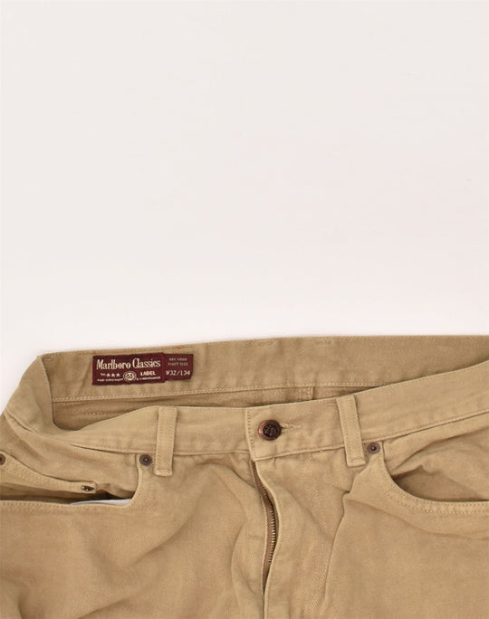 Marlboro Classics Trousers - 34W 26L Beige Cotton