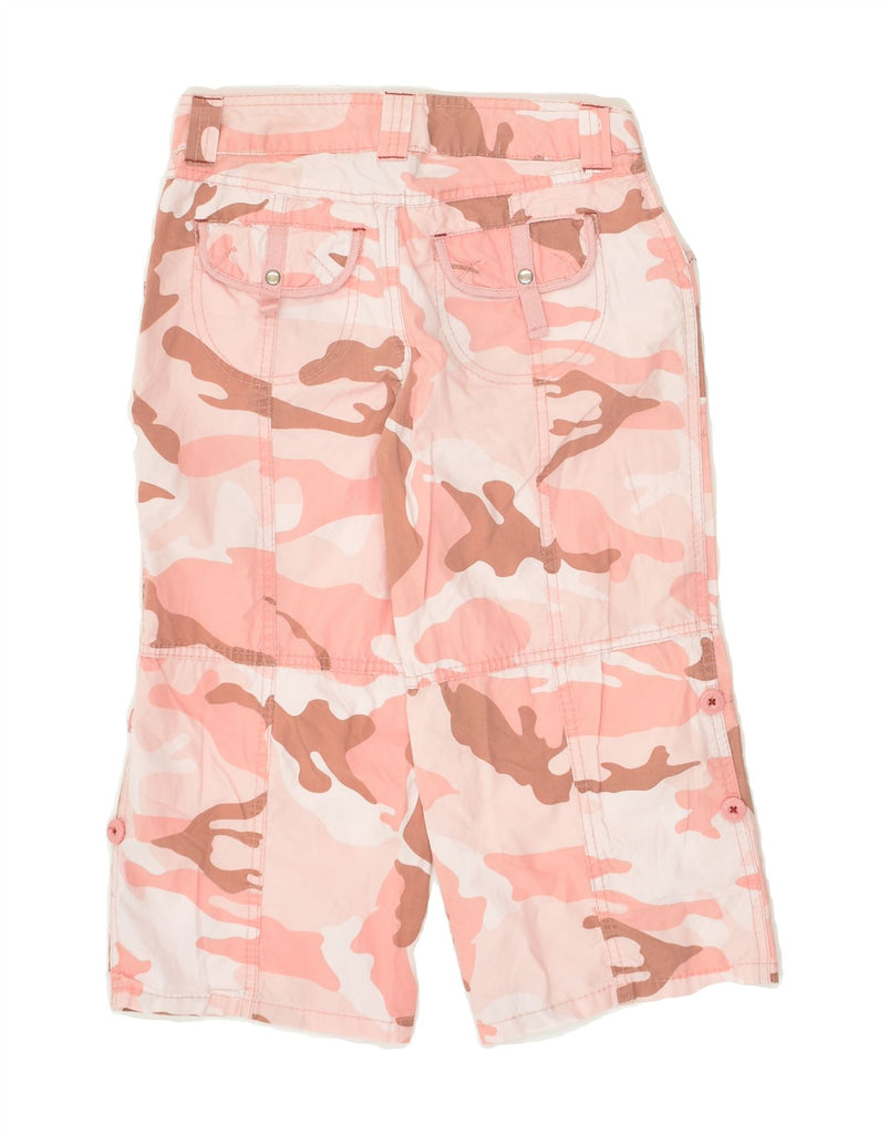 MOSSIMO Girls Capri Trousers 9-10 Years  Medium W25 L16 Pink Camouflage | Vintage Mossimo | Thrift | Second-Hand Mossimo | Used Clothing | Messina Hembry 