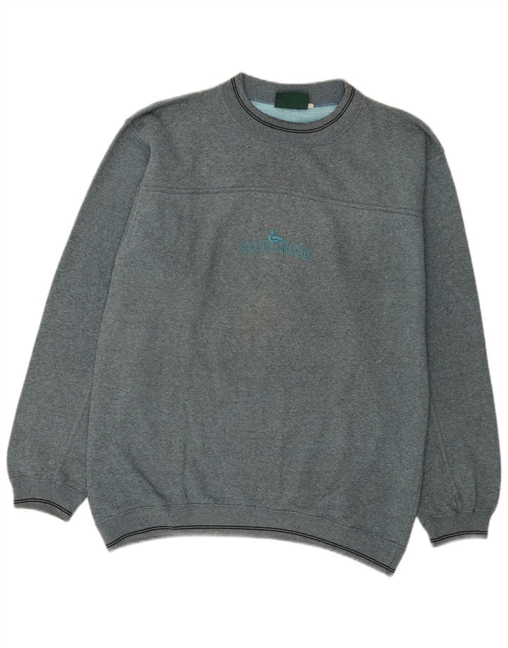 Bounded Waters Mens Sweatshirt Jumper Medium Grey Cotton