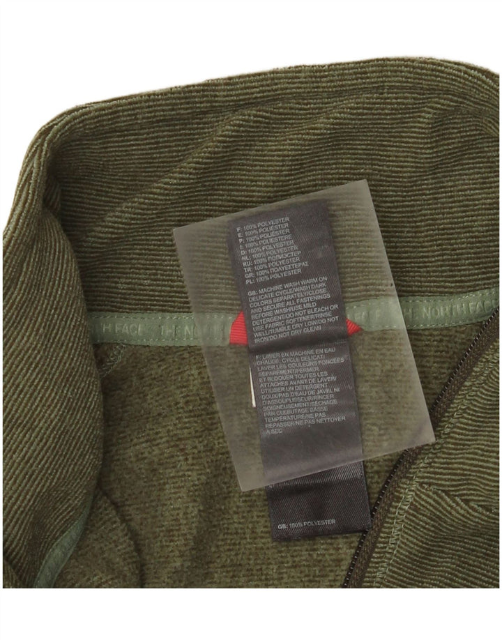 The North Face Womens Fleece Jacket UK 18 XL Khaki Polyester