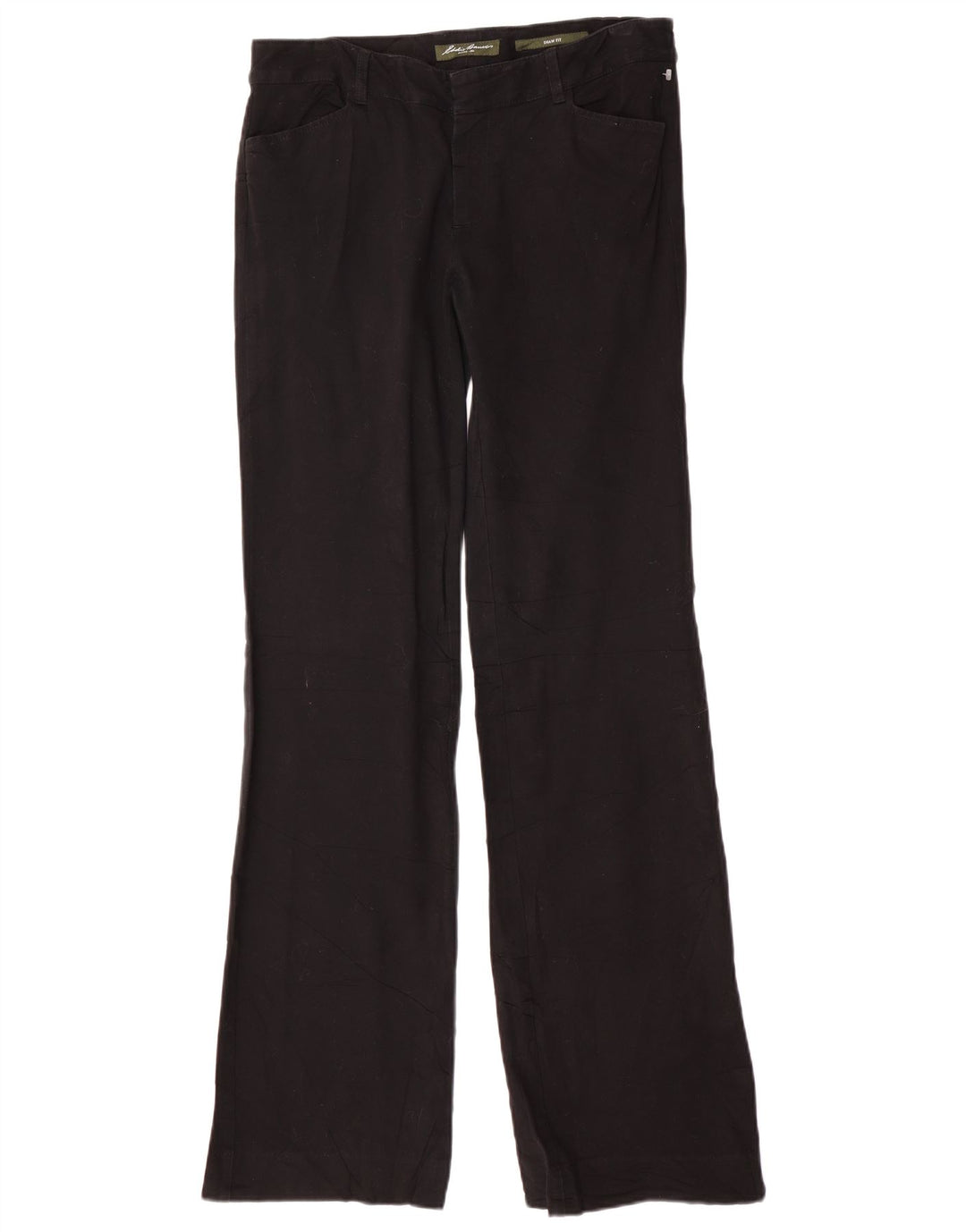 EDDIE BAUER Womens Shaw Fit Casual Trousers US 8 Medium W32 L35 Black