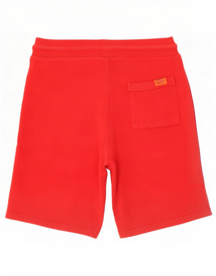 Superdry Mens Sport Shorts Medium Red Cotton