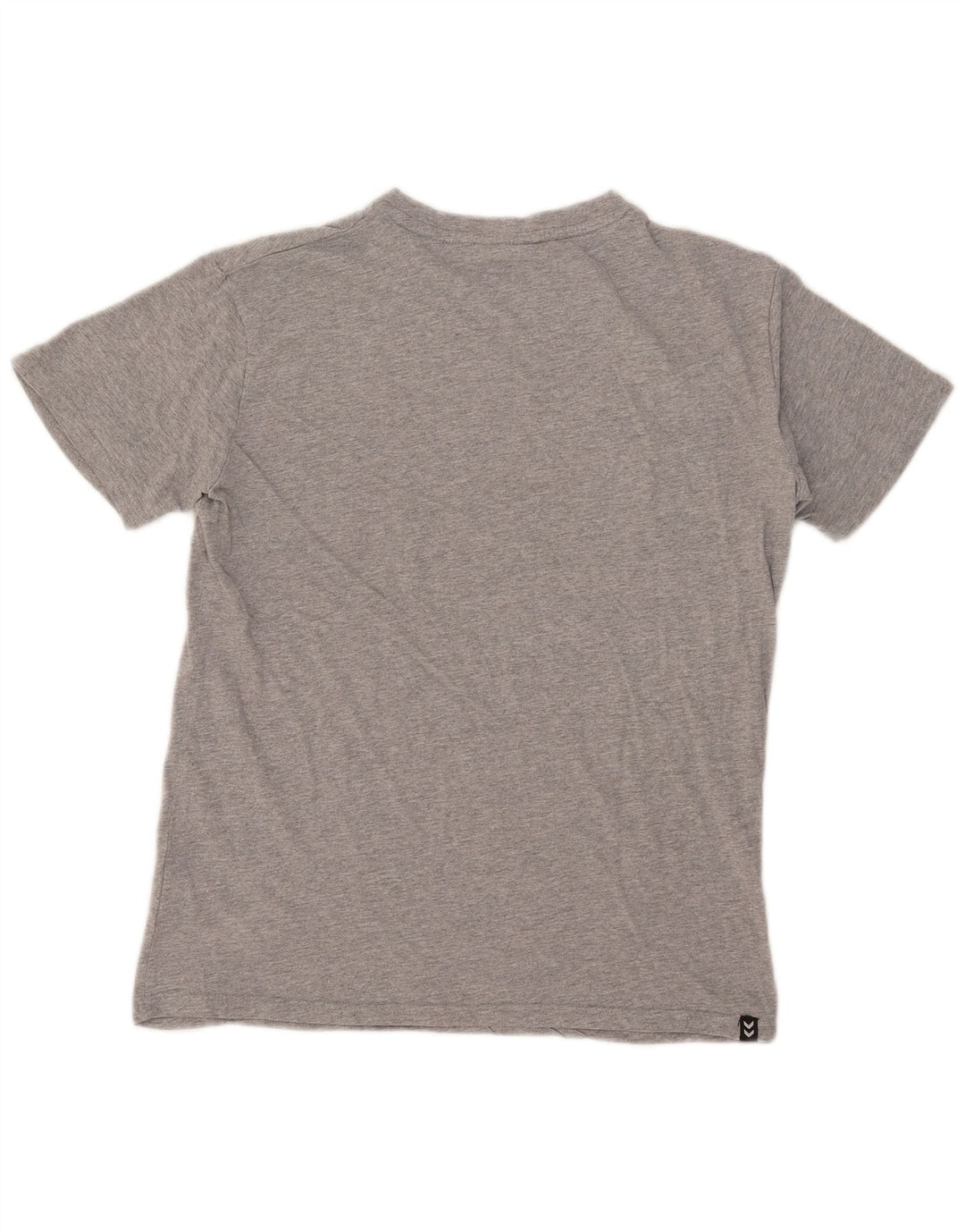 Hummel Mens Graphic T-Shirt Top Medium Grey Flecked Cotton