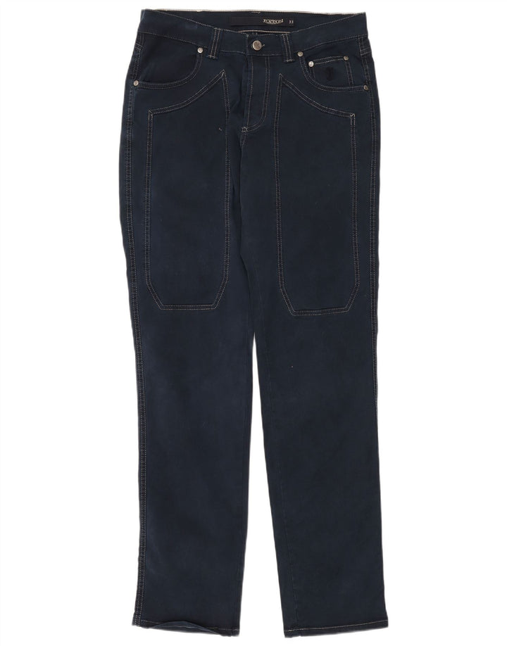 JECKERSON Mens Straight Jeans W33 L34 Blue Cotton