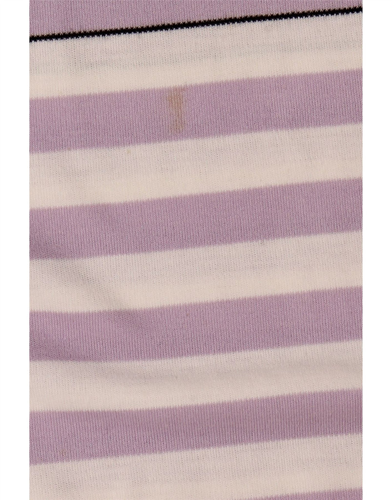 C&A Womens Longline Turtle Neck Jumper Sweater UK 10 Small Purple Striped Vintage C&A and Second-Hand C&A from Messina Hembry 