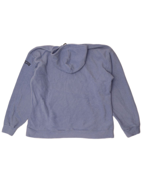 Gap Mens Graphic Hooded Fleece Jumper Large Blue