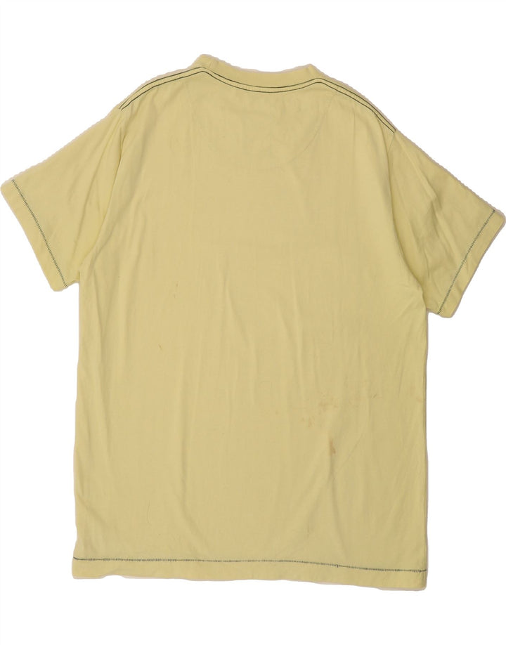 MURPHY & NYE Mens Graphic T-Shirt Top 2XL Yellow Cotton Vintage Murphy & Nye and Second-Hand Murphy & Nye from Messina Hembry 