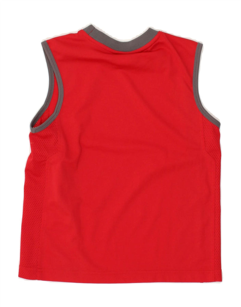 REEBOK Boys Graphic Vest Top 7-8 Years Small Red | Vintage Reebok | Thrift | Second-Hand Reebok | Used Clothing | Messina Hembry 