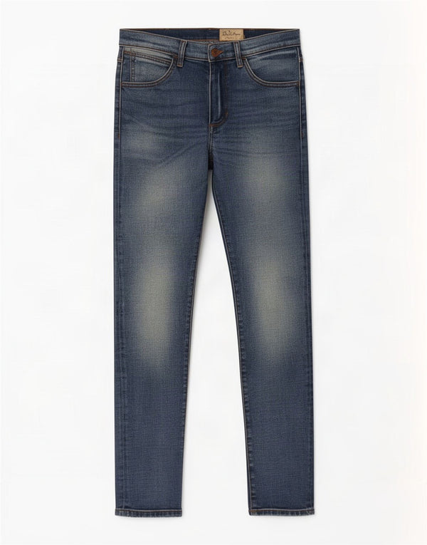 Wrangler Mens Bryson Skinny Jeans W30 L31 Blue Cotton