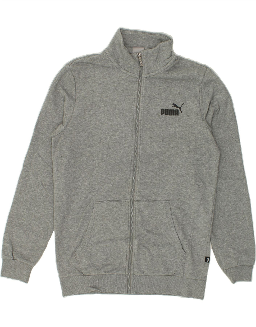 PUMA Mens Tracksuit Top Jacket Small Grey Cotton Vintage Puma and Second-Hand Puma from Messina Hembry 