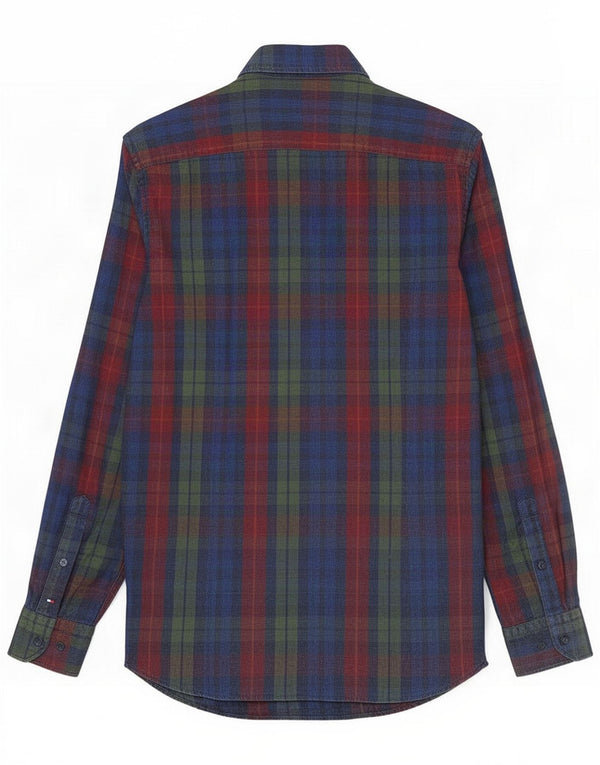 Tommy Hilfiger Mens Shirt Size 40 15 3/4 Medium Multicoloured Plaid