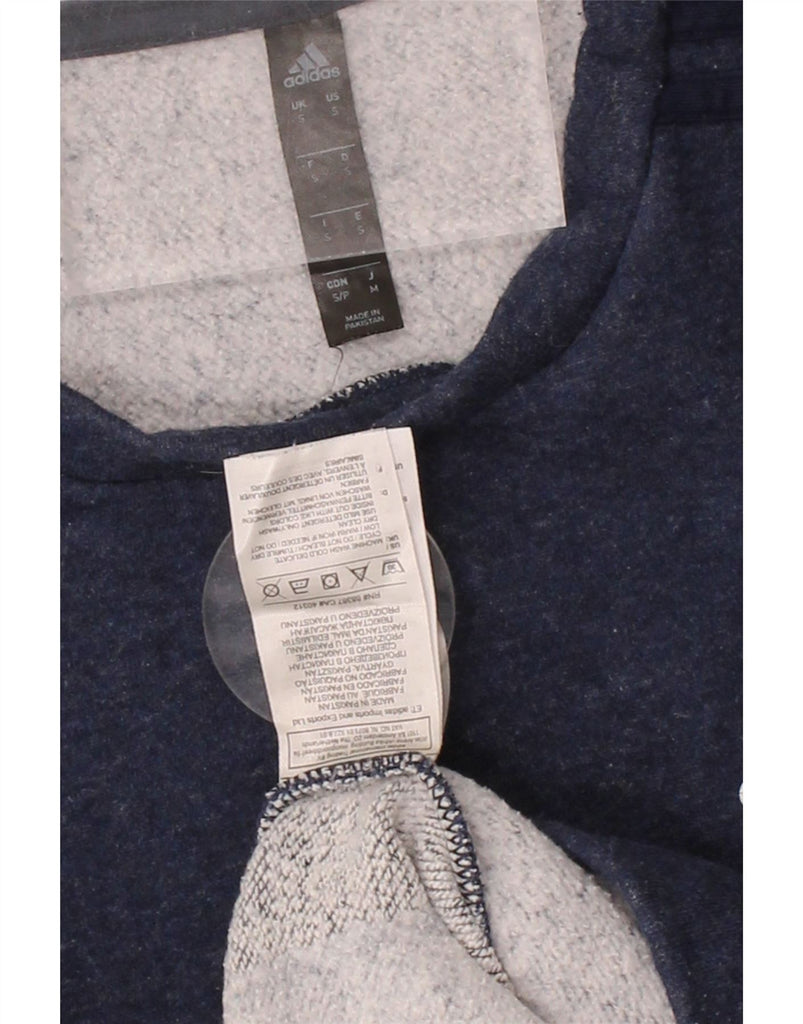ADIDAS Mens Sweatshirt Jumper Small Navy Blue Cotton Vintage Adidas and Second-Hand Adidas from Messina Hembry 