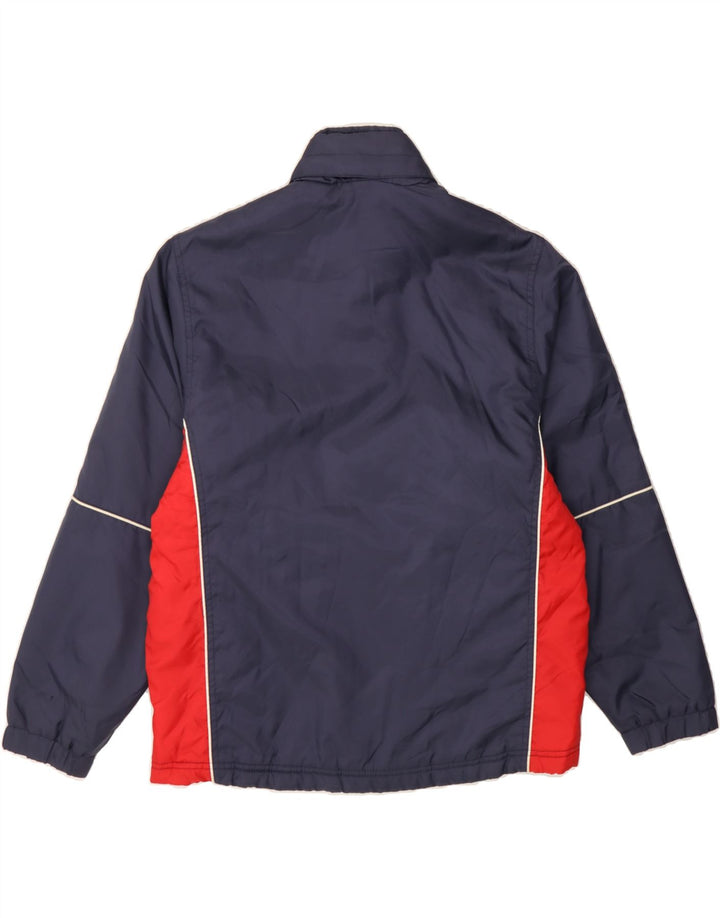UMBRO Boys Windbreaker Jacket 10-11 Years Medium Navy Blue Colourblock Vintage Umbro and Second-Hand Umbro from Messina Hembry 