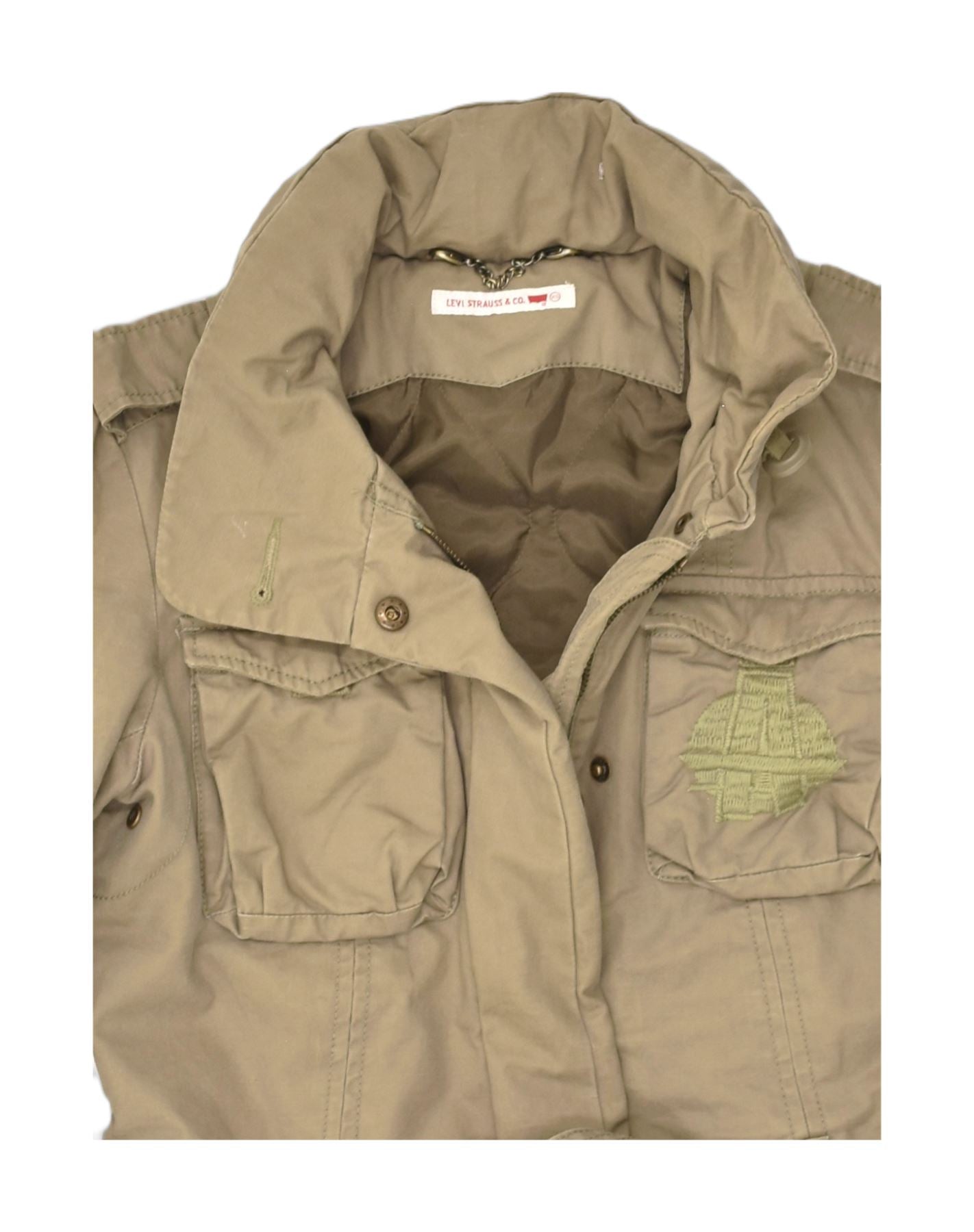 Levi's hooded on sale military jacket womens