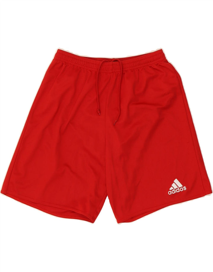 ADIDAS Womens Climalite Sport Shorts UK 8 Small  Red Polyester Vintage Adidas and Second-Hand Adidas from Messina Hembry 