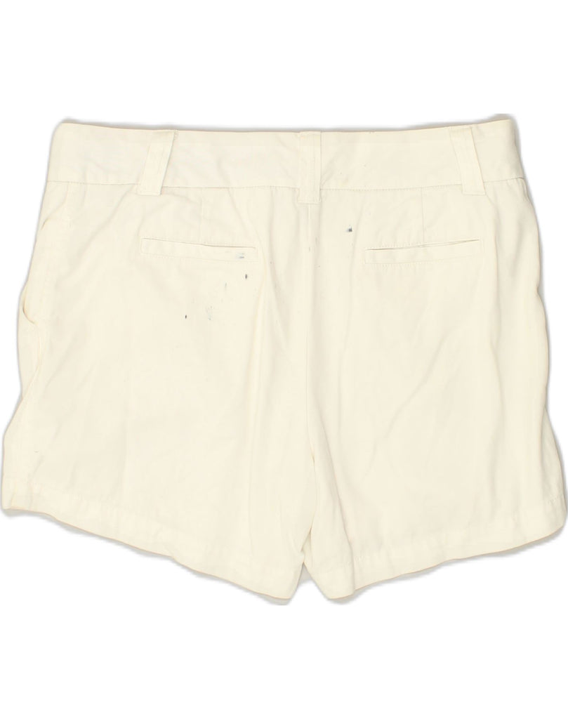 J. CREW Womens Chino Shorts US 12 Large W34 White Cotton | Vintage J. Crew | Thrift | Second-Hand J. Crew | Used Clothing | Messina Hembry 