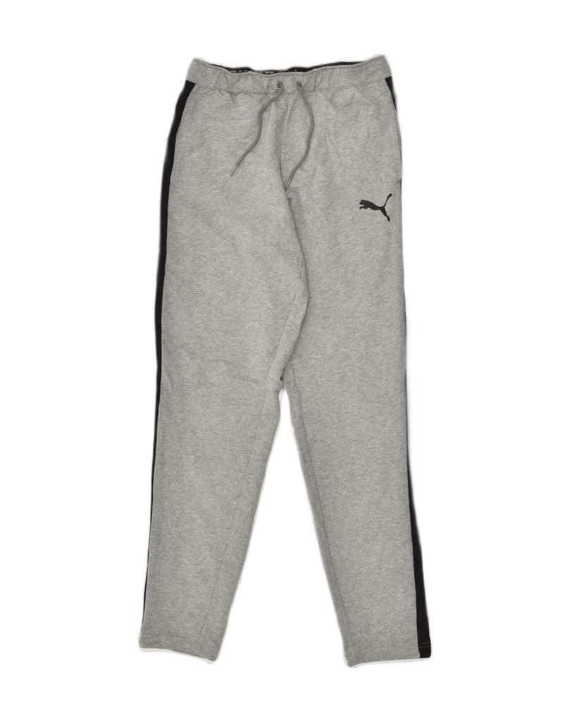 PUMA Mens Tracksuit Trousers Small Grey Cotton | Vintage Puma | Thrift | Second-Hand Puma | Used Clothing | Messina Hembry 