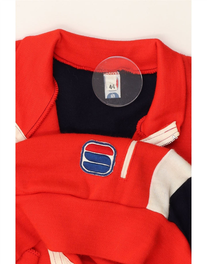 SPORTFUL Womens Tracksuit Top Jacket IT 44 Medium Red Colourblock Acrylic Vintage Sportful and Second-Hand Sportful from Messina Hembry 