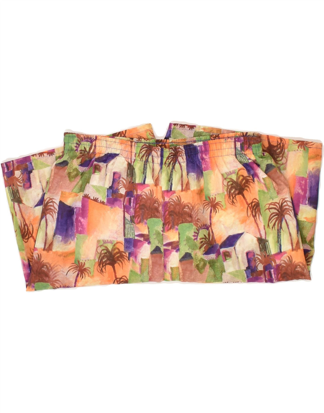 VINTAGE Mens Abstract Pattern Swimming Shorts IT 42 2XS Multicoloured | Vintage Vintage | Thrift | Second-Hand Vintage | Used Clothing | Messina Hembry 