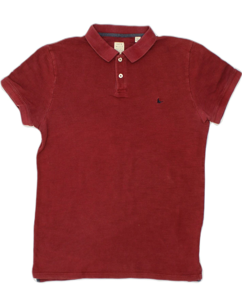 JACK WILLS Mens Polo Shirt Medium Maroon Cotton | Vintage Jack Wills | Thrift | Second-Hand Jack Wills | Used Clothing | Messina Hembry 